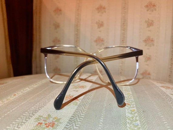 Vintage 1980’s Clear and Grey Glasses Frames - image 5