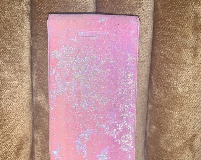 Vintage 80’s Pink Iridescent Eyewear Glasses Case