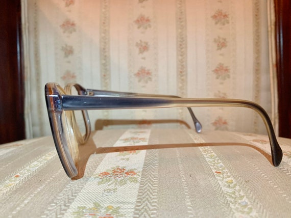 Vintage 1980’s Clear and Grey Glasses Frames - image 3