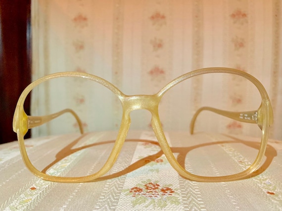 Vintage 70's Zeiss Marwitz Gold Iridescent Glasses