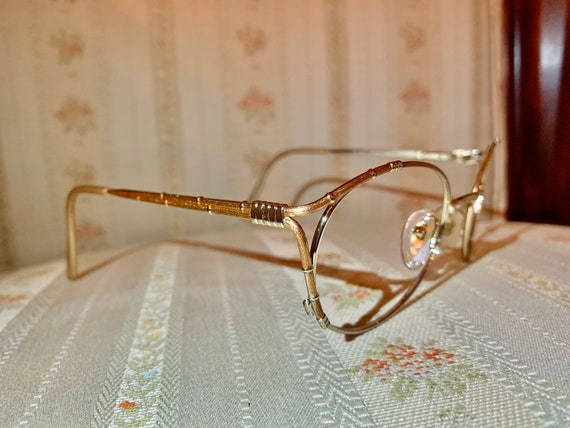 Vintage 80’s Ted Lapidus Gold Logo Glasses/Frames