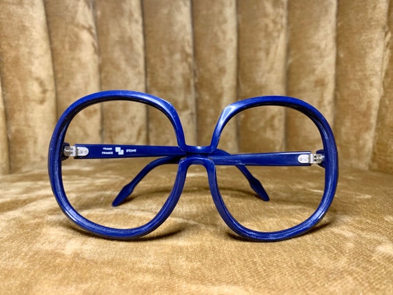 Vintage 70’s MOD Royal Blue Stowe Glasses Frames