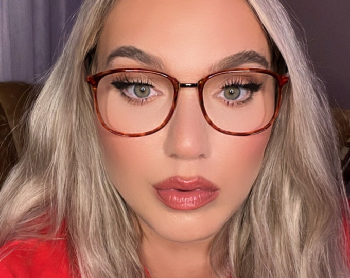 Vintage 80’s Pierre Cardin Auburn Tortoise Shell Glasses Frames