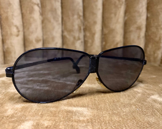Vintage 90’s Collapsible Black Aviator Sunglasses