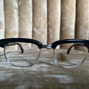 Vintage 60’s Marwitz Black Horn Rimmed Frames/Glasses