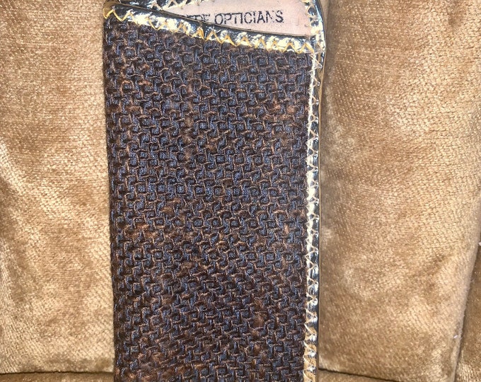 Vintage 80’s Gold and Brown Eyewear Glasses Case