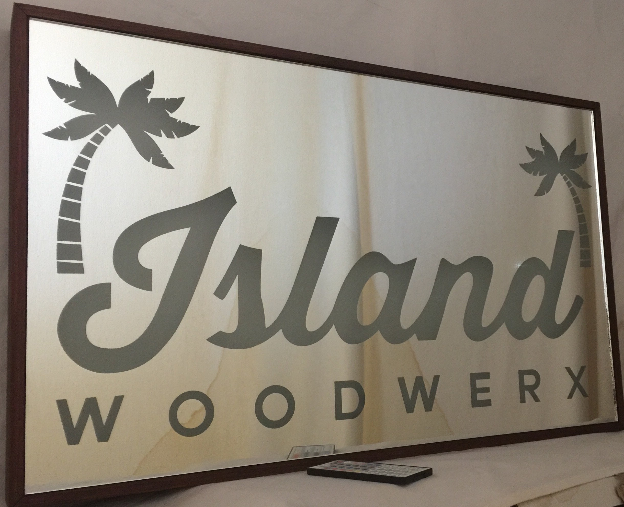 12x24 Custom Etched Company Logo Remote Controlled Color Etsy