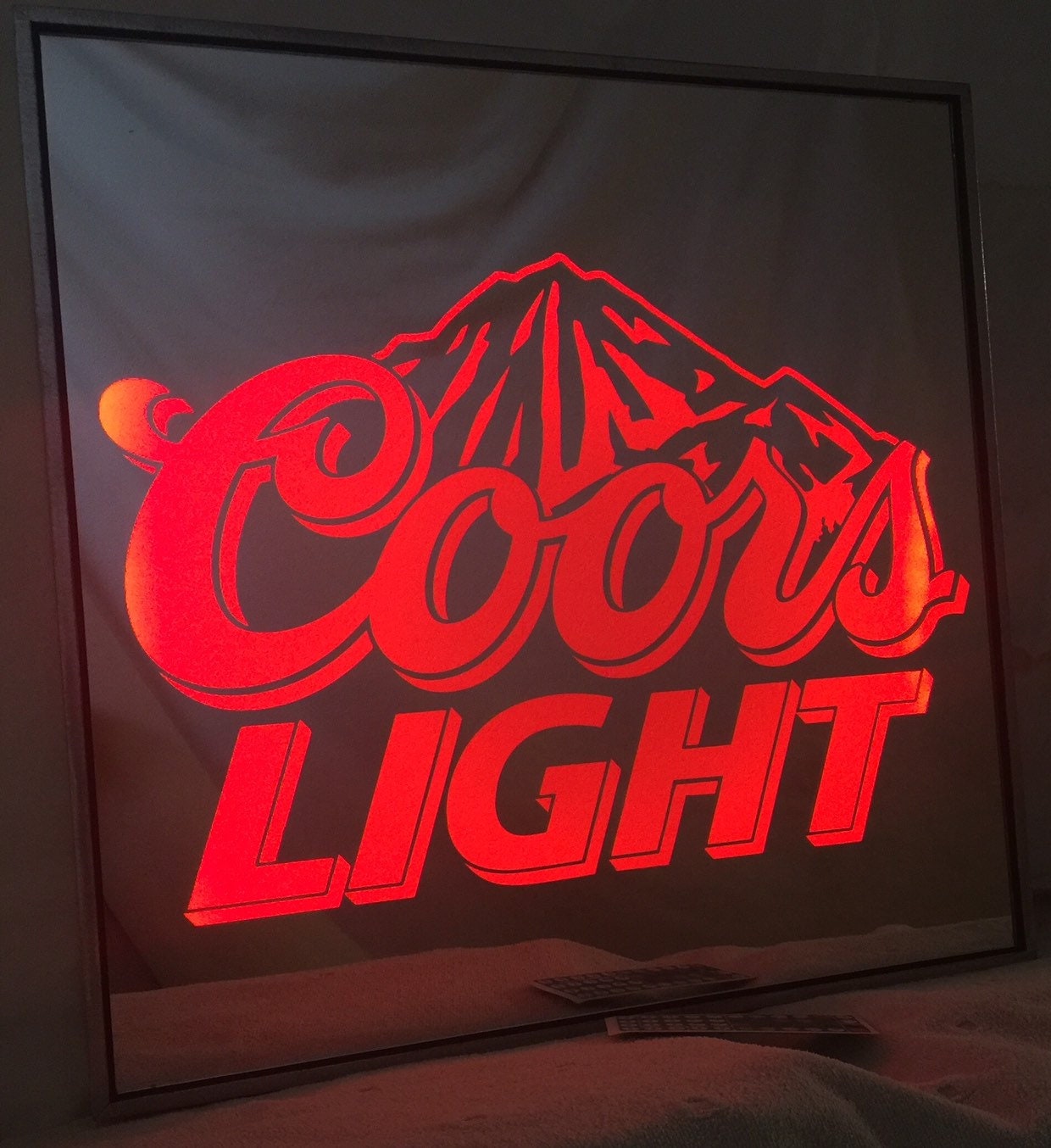 12x12 Coors Light Remote Controlled Color Changing Etsy UK