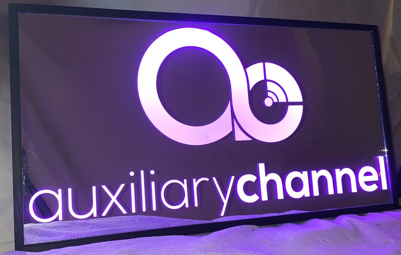 12x24 Custom Etched Company Logo Remote Controlled Color Etsy