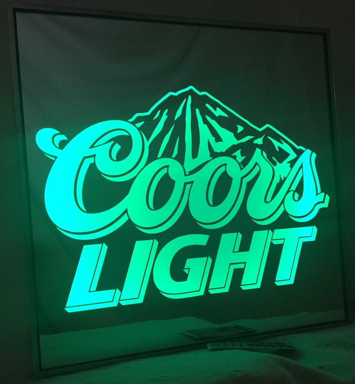 12x12 Coors Light Remote Controlled Color Changing Etsy UK