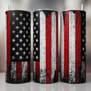 Tumbler Wrap PNG, amerikanische Flagge Tumbler Design, 4. Juli Becher Sublimation Design, USA Flagge Tumbler Wrap, patriotischer Becher Download