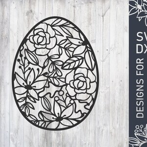 Floral de lunes a día Svg archivo, archivo Dxf de Pascua, vector de Pascua, archivo de corte de Pascua, archivo de corte de huevo para Cricut, descarga digital