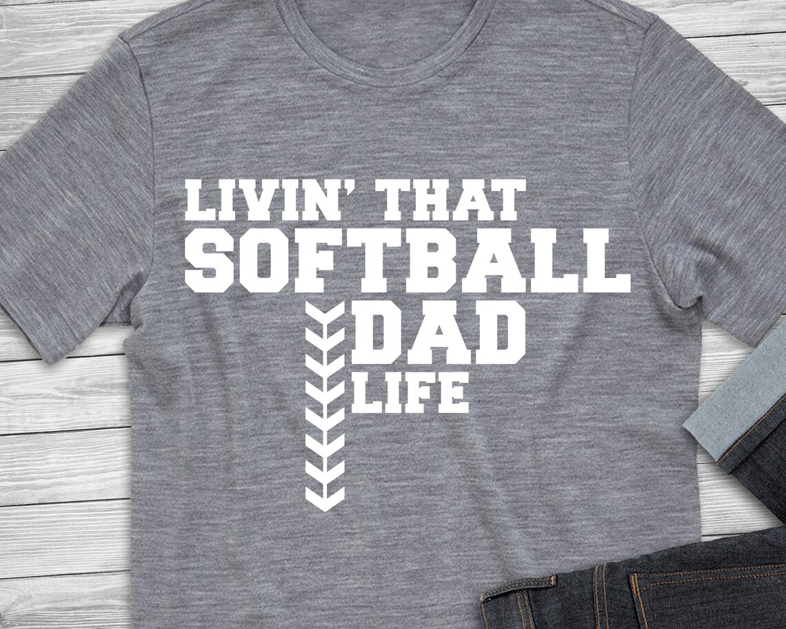 Softball Dad Svg Files Softball Svg Files Livin’ That - Etsy UK