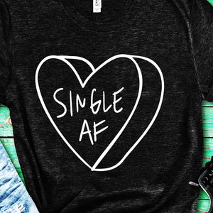 candy heart svg, single af svg file, valentine&#39;s day svg, valentie svg for cricut, valentines day dxf file for cutting machines