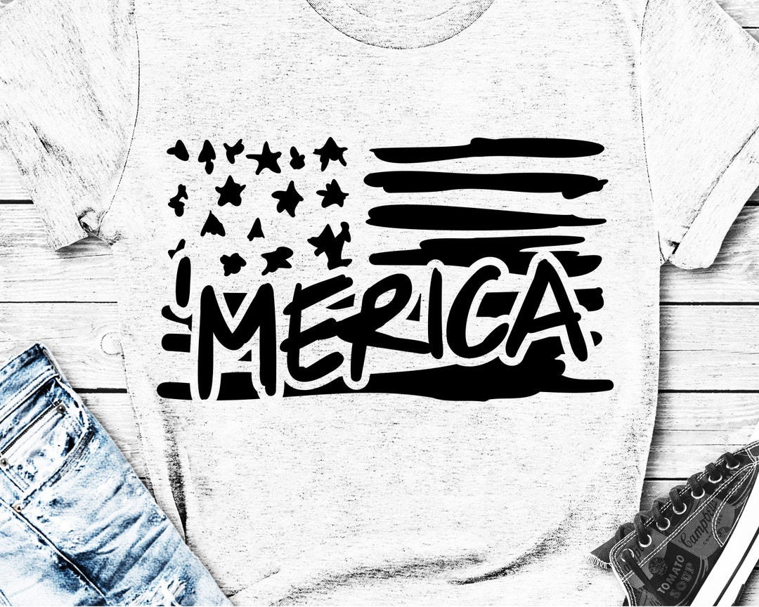 American Flag Svg Cut File, 4th of July Svg, Usa Cutting Design ...