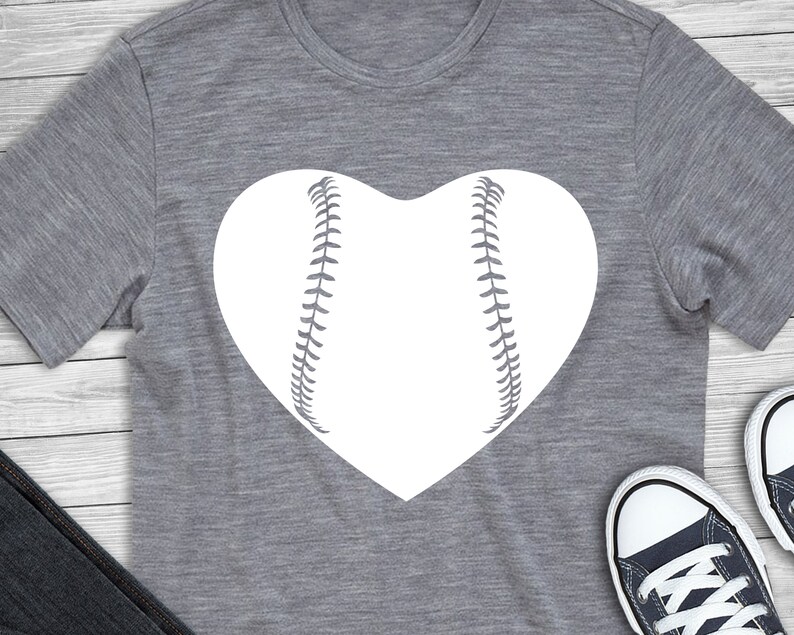 Baseball heart SVG Baseball love SVG Baseball SVG files | Etsy