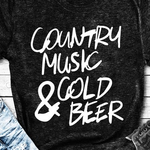 drôle sud disant svg cut fichier pour cricut, la musique country et la bière froide svg, citation humoristique du sud, conception chemise du sud, dxf