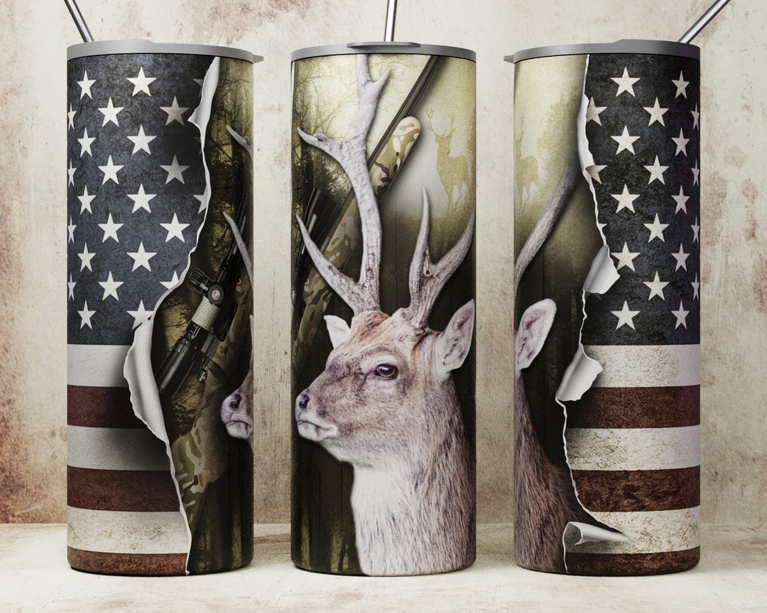 Deer Hunting Tumbler Wrap PNG, Camo Seamless Sublimation Tumbler, 20oz ...