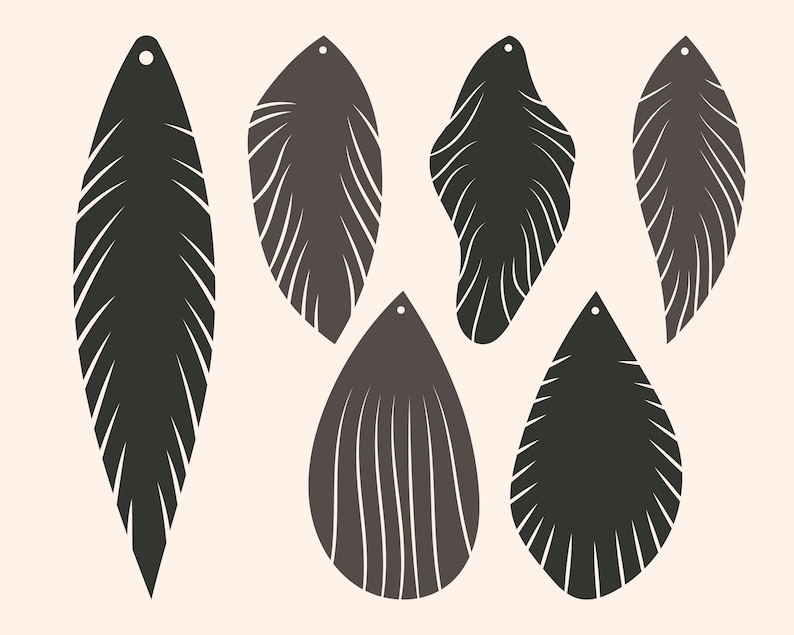 Download Feather Earrings Svg Earrings Svg Template For Cricut Faux ...