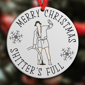 Funny Christmas Ornament Sublimation PNG Design