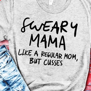 lustige schwören Mama Leben Svg-Datei, humorvolle Dxf, Humor geschnitten Datei, Mama cusses, Mutter schneiden Datei für Cricut und andere Schneidemaschinen