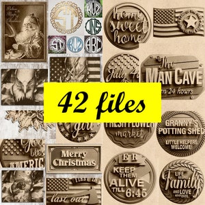 All laser files for glowforge from my shop and all 3D laser files from my website