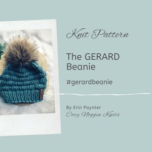 The GERARD Beanie//Knit Pattern