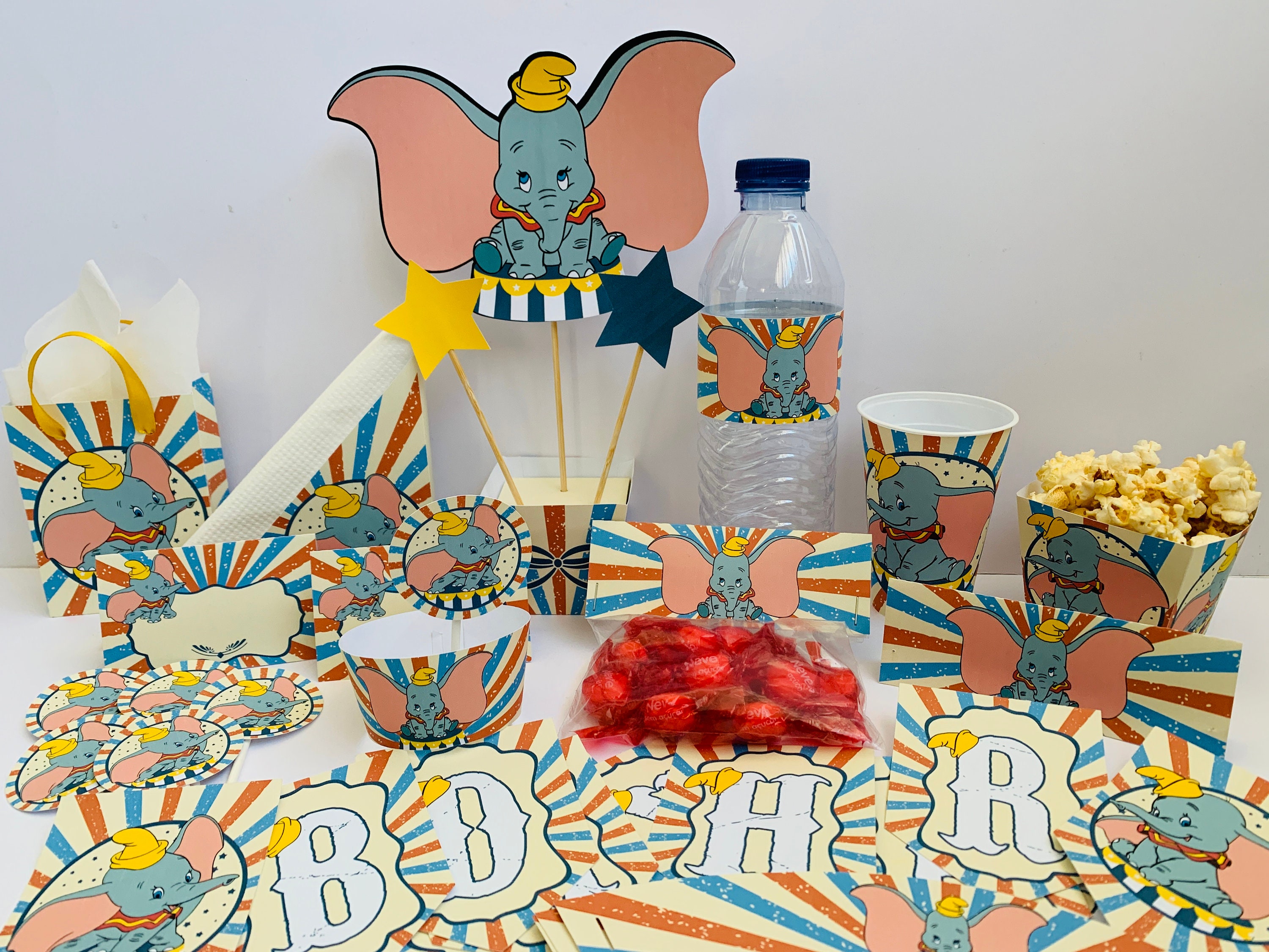 Dumbo Birthday Party Dumbo Birthday Decorations Dumbo Party Etsy