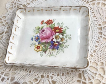 Vintage Wedgwood Pin Dish/ Vintage China Trinket Dish