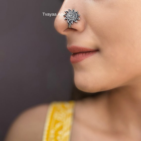 Pure Silver Peacock Nose Pin #whataboutnoserings | Nose jewelry, Nose ring, Nose  ring jewelry