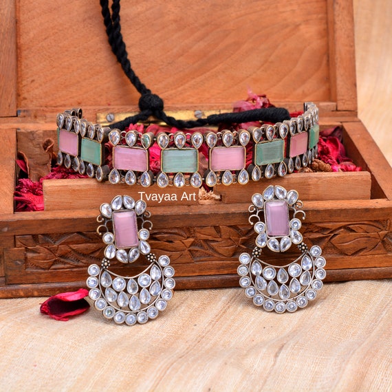 Choker necklace 2024 cz stones