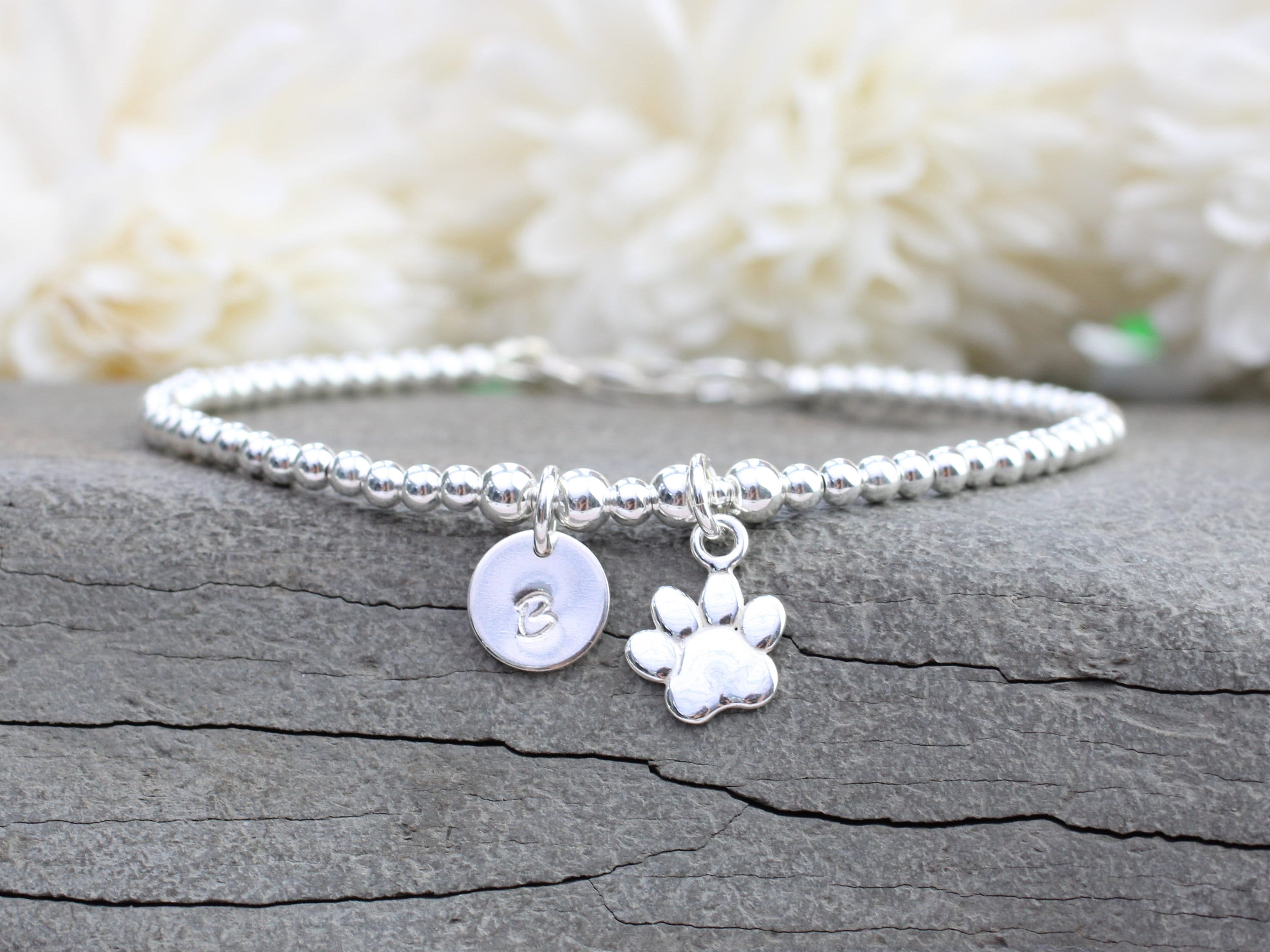 Animal Paw Print Bracelet Sterling Silver Animal Paw Print Bracelet Sterling Silver