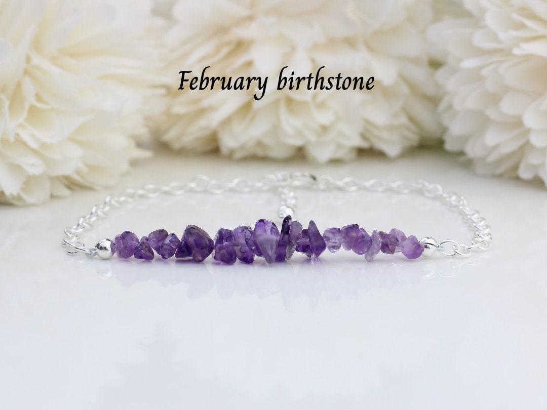 Amethyst 2024 birthstone bracelet