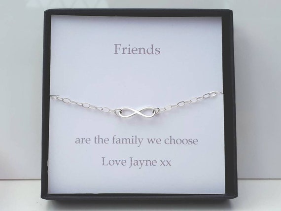 Buy 925 Sterling Silver Infinity Bracelet / Dainty Love Karma Charm /  Personalised Gift for Her / Bridesmaid Jewellery Gifts / Friend Sister  Online in India - Etsy