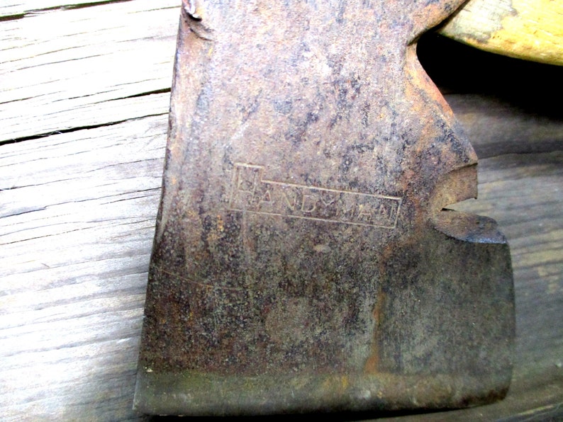 Handyman Hatchet, Vintage Roofing Tool, Axe Hammer and Nail Puller, Old