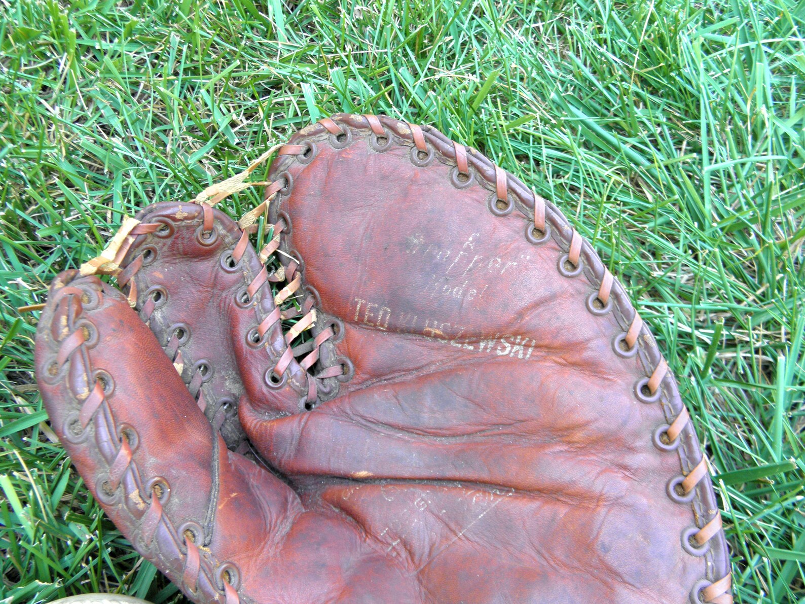 Ted Kluszewski Baseball Glove Old First Baseman Mitt Vintage Etsy
