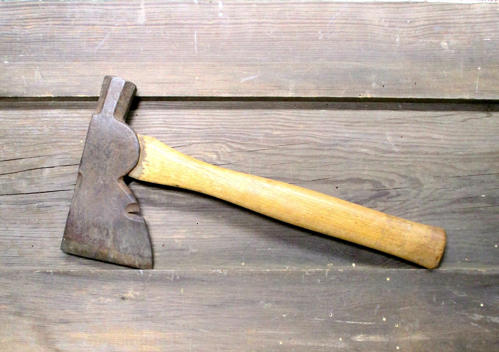 Handyman Hatchet, Vintage Roofing Tool, Axe Hammer and Nail Puller, Old Stanley Axe, Man Decor
