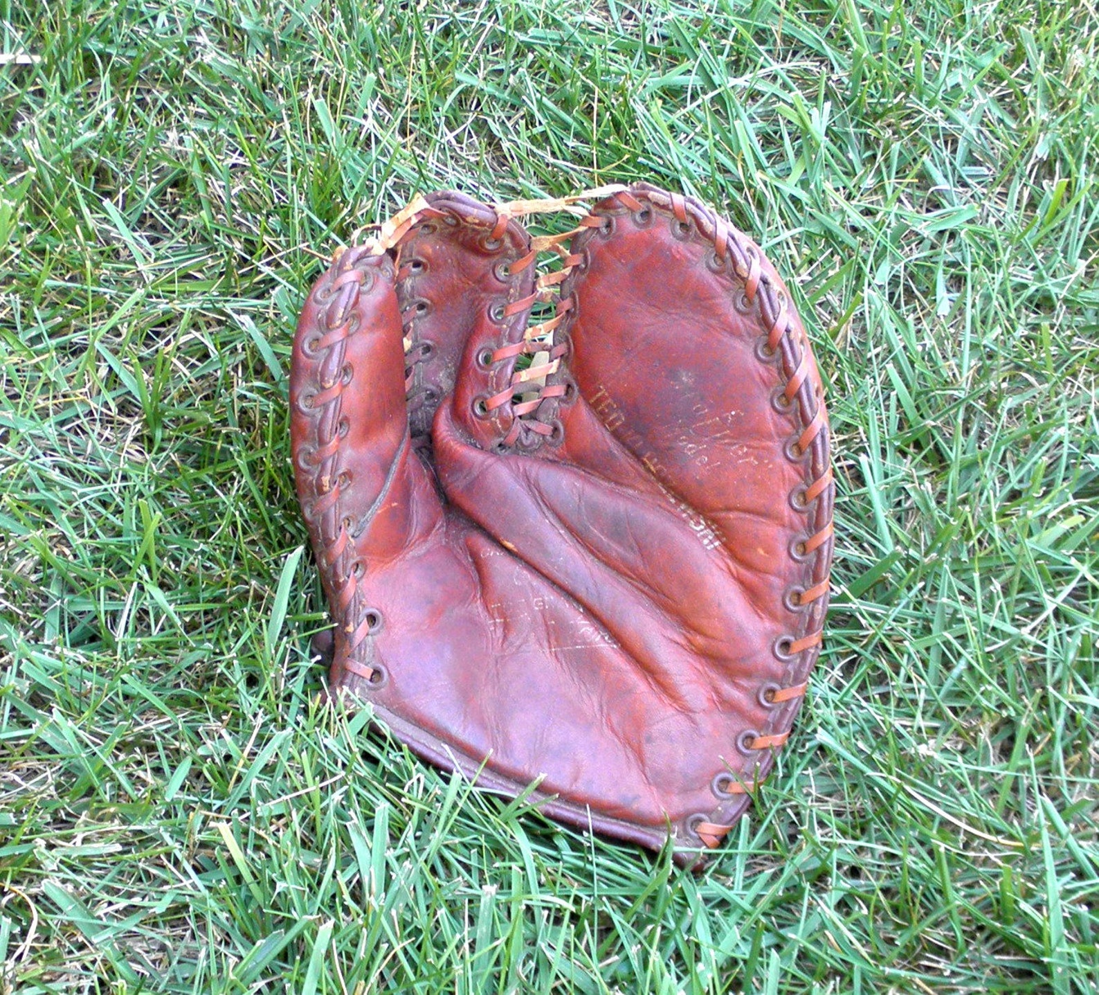 Ted Kluszewski Baseball Glove Old First Baseman Mitt Vintage Etsy