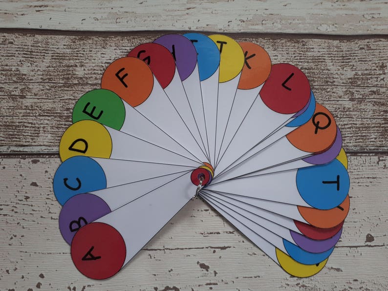 Alphabet fan learn sounds learn alphabet learn vowels Etsy