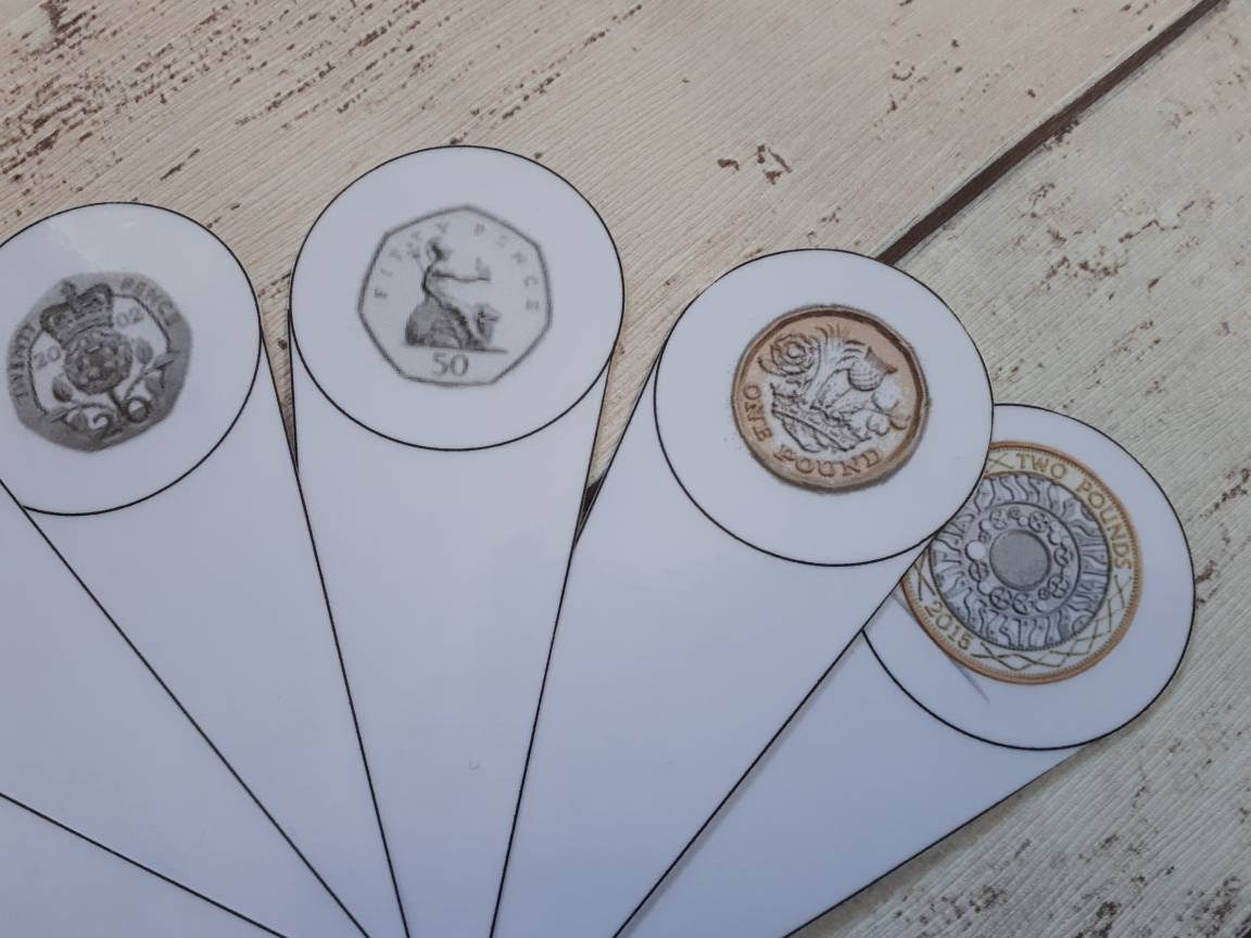 English Coin Fan Money Fan Teach Value Teaching Resource | Etsy UK