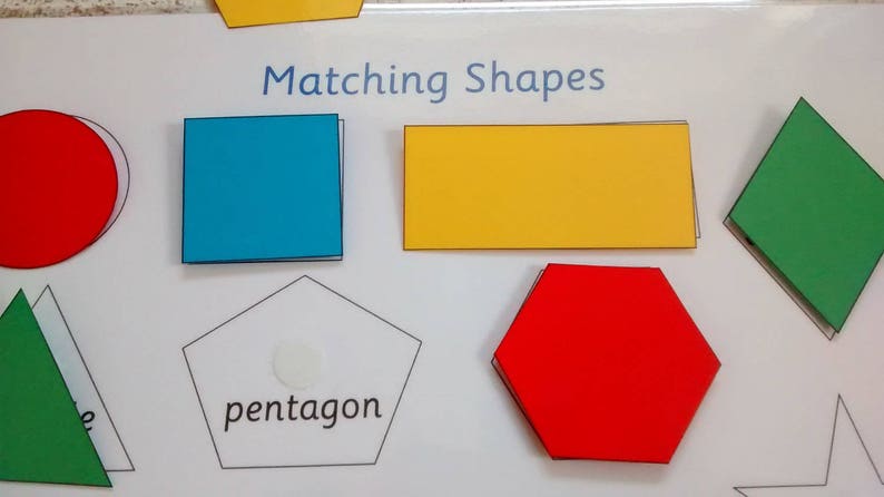 Shape matching learning resource, interactive educational game, home schooling, visual learner, children's development, learn shape names image 7