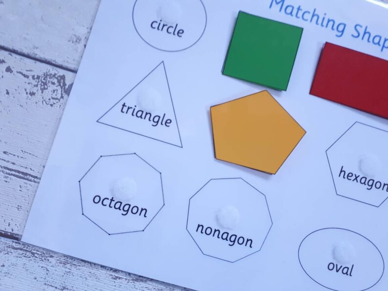 Shape matching learning resource, interactive educational game, home schooling, visual learner, children's development, learn shape names image 8