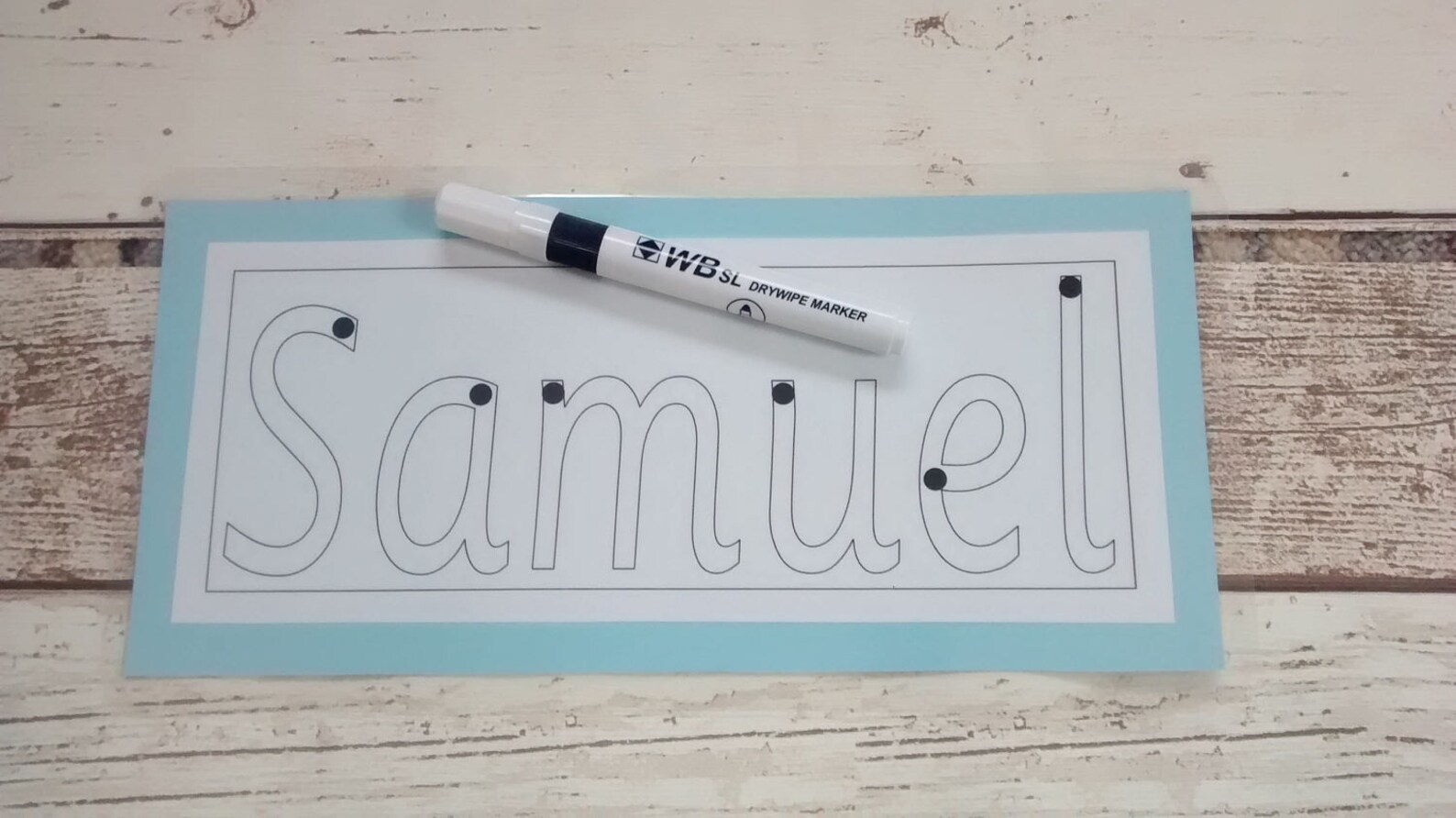 Learn to Write Name Card Personalised Name Card Handwriting Etsy