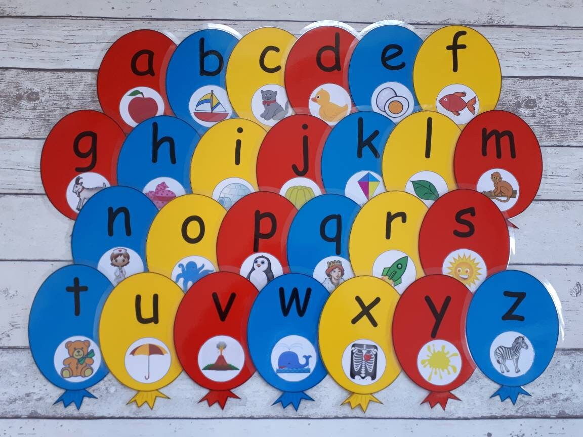 Picture Alphabet Wall Display Phonics Teaching Resource Etsy