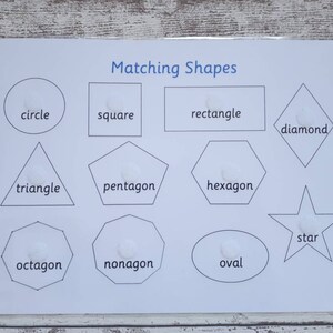 Shape matching learning resource, interactive educational game, home schooling, visual learner, children's development, learn shape names image 10