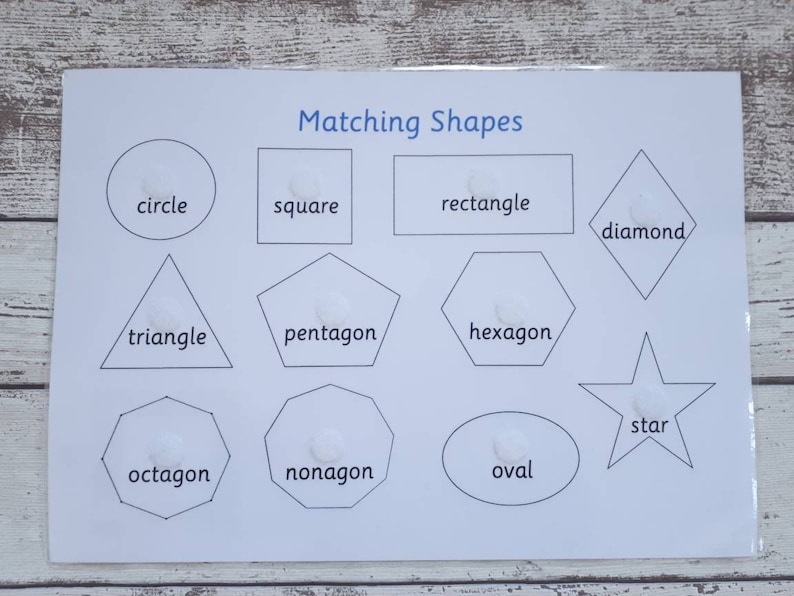 Shape matching learning resource, interactive educational game, home schooling, visual learner, children's development, learn shape names image 10