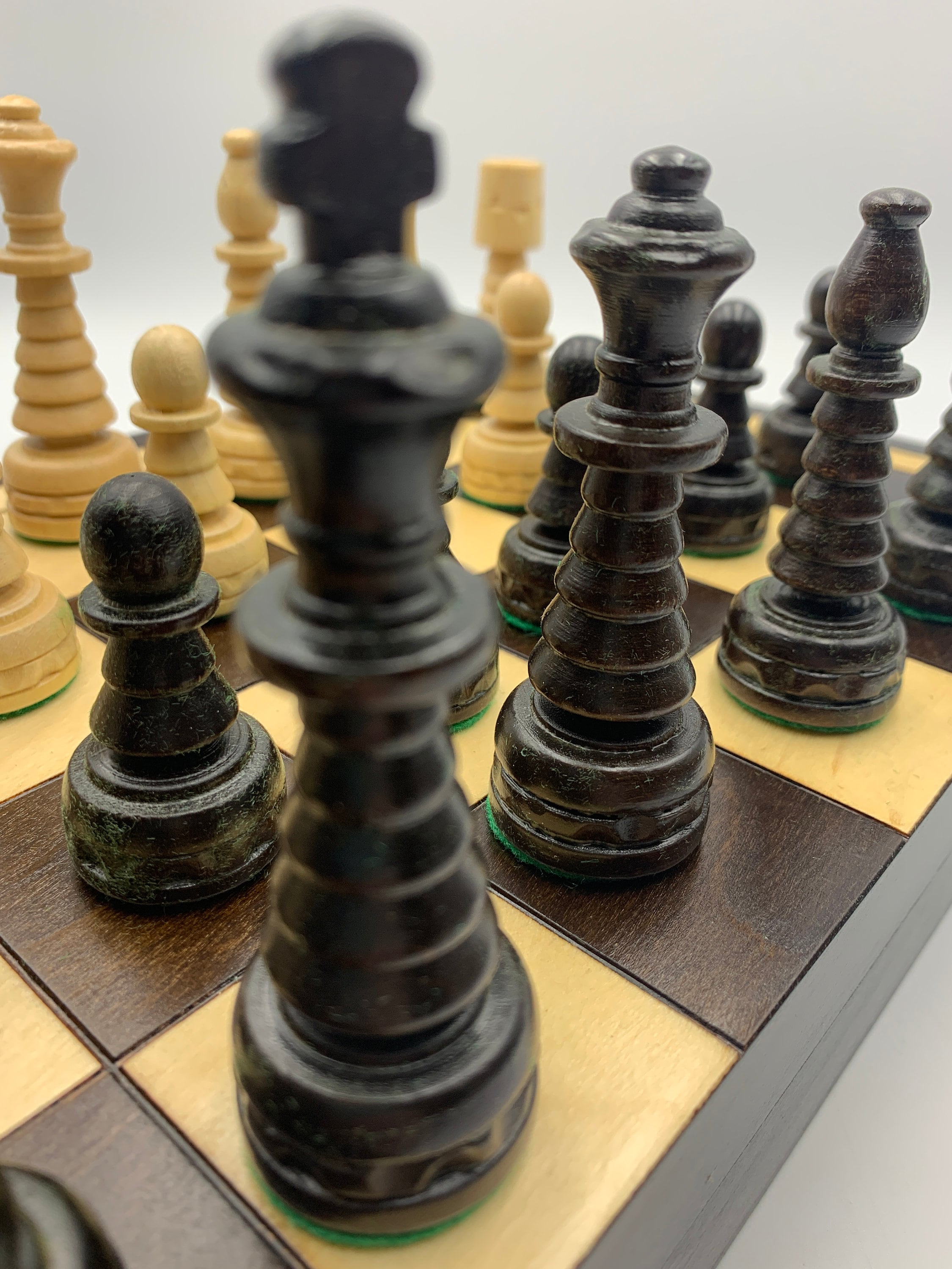 Wooden Chess Board Diy 19 Wooden chess set board Handmade Souvenir chess | Etsy