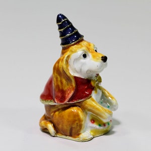 Dog  Decorative Enamel Thimble/ Gift/ Christmas Gift/ Souvenir