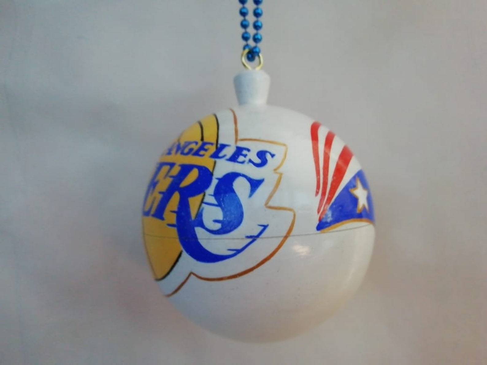 3.7 Wooden Christmas Ornament Los Angeles Lakers Hand  Etsy