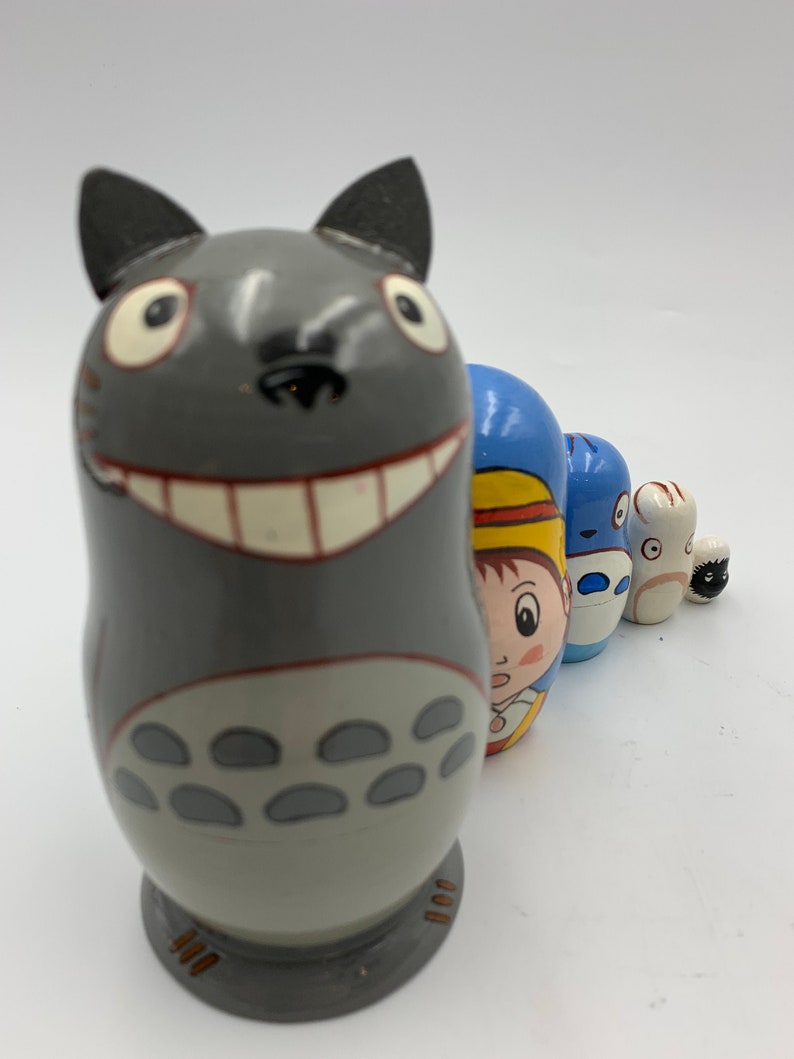 Nesting Doll My Neighbor Totoro 4.3in Handmade Etsy